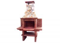 Ref. 258 - 150 cm x 75 cm x 220 cm, LxAxA | Parrilla 60 cm x 40 cm, LxA